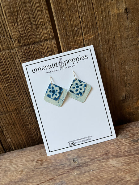 Santorini (Layered Double Diamonds) Sterling Silver